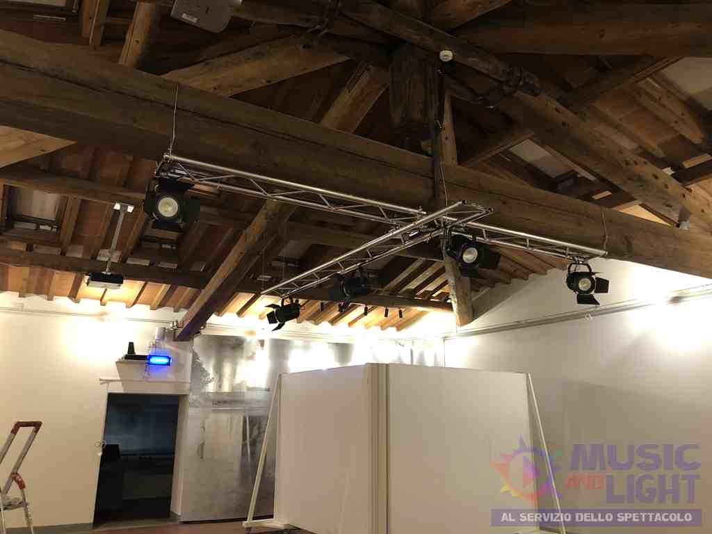 INSTALLAZIONE AUDIO, LUCI E STRUTTURE MUSEO MONSUMMANO TERME